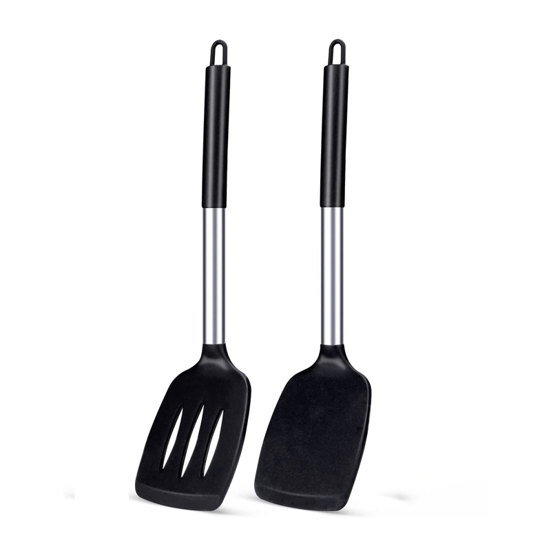 Okonomiyaki Spatula - 2 adet Silikon Spatula Seti Isıya