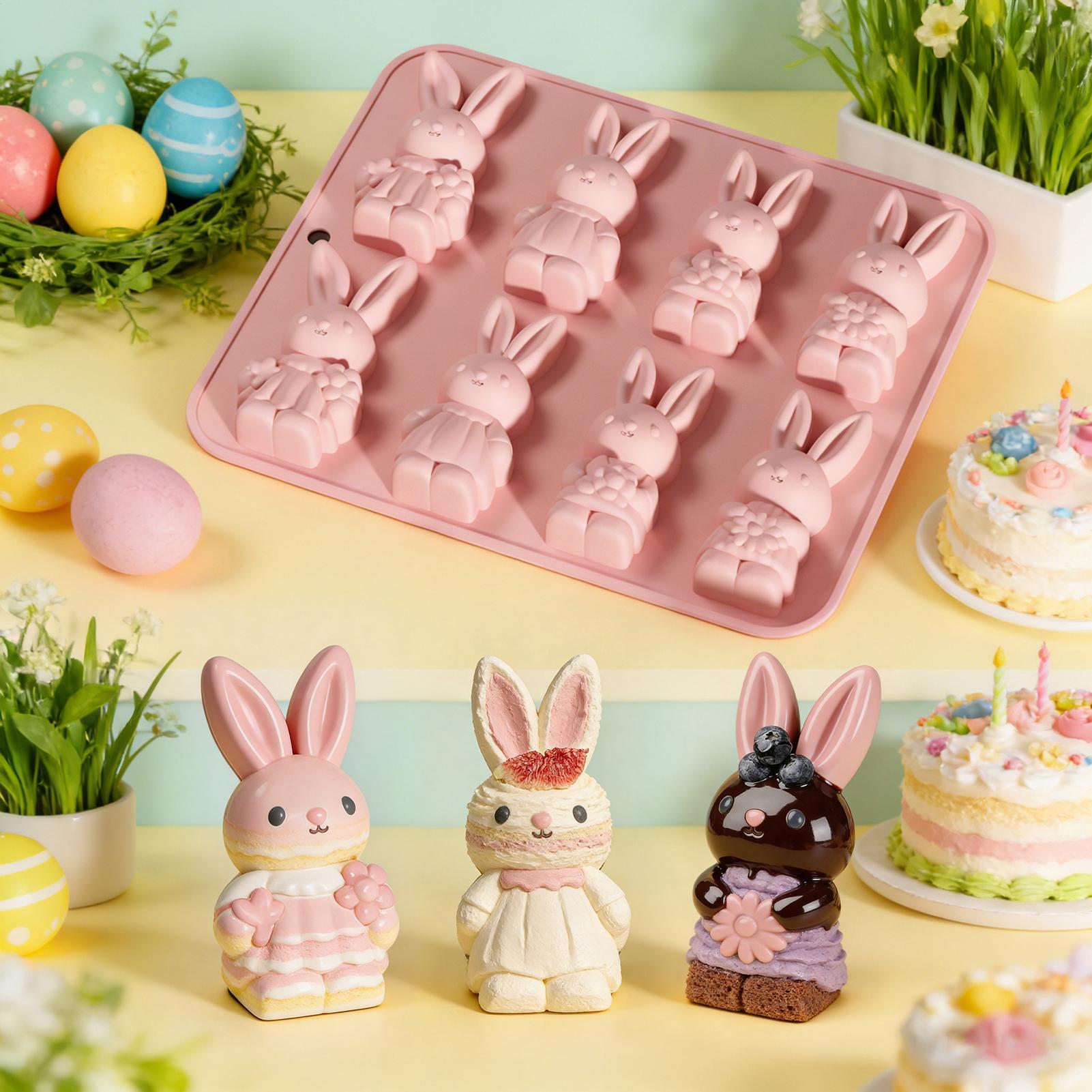 Bunny Cake Mold - Yaratıcı Paskalya Tavşanı Silikon Kek Kalıbı