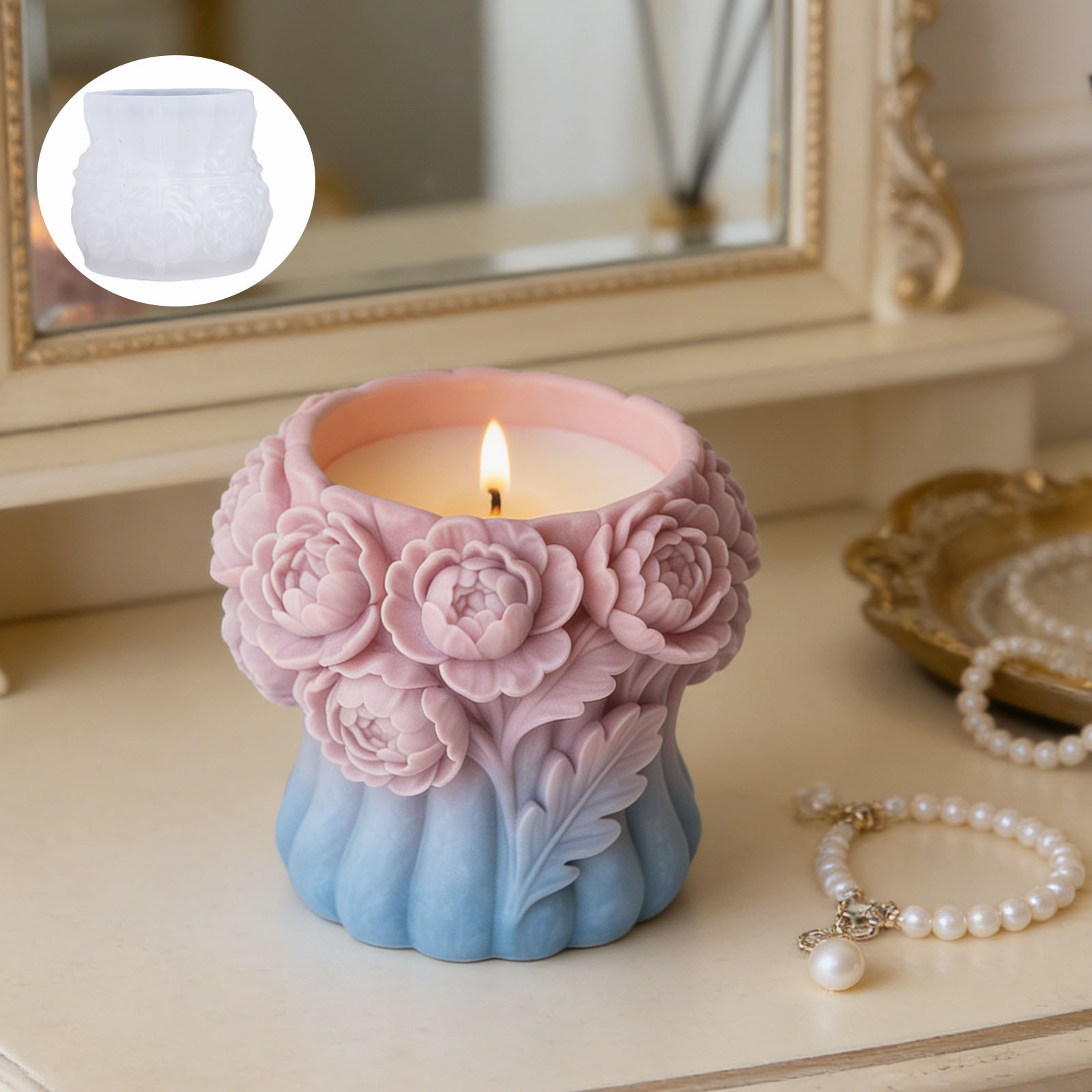 3D Gül Çiçek Vazosu Silikon Ka - Potsticker Mold incelemesi ve fiyatı