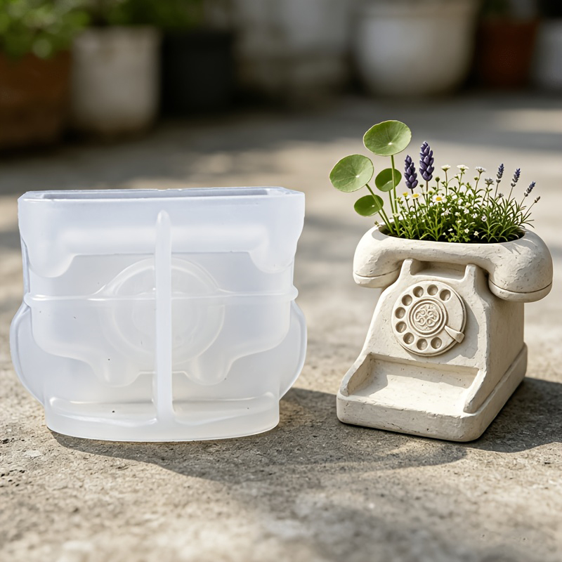 3D Vintage Döner Telefon Şekli - Potsticker Mold incelemesi ve fiyatı