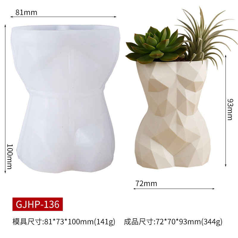 3D Geometrik Kadın Vücudu Saks - Potsticker Mold incelemesi ve fiyatı
